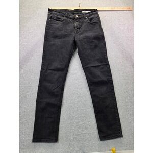 Zudio San Fransisco Slim Fit Jeans Faded Black Denim W-34 Mens Womens